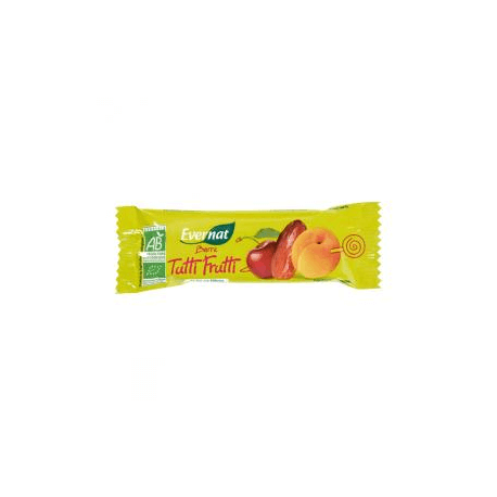 Barre tutti frutti 40g Evernat  dans votre magasin bio en ligne Etiketbio.eu
