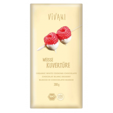 Vivani Chocolat Blanc Pâtissier 200G – Green Village Maroc