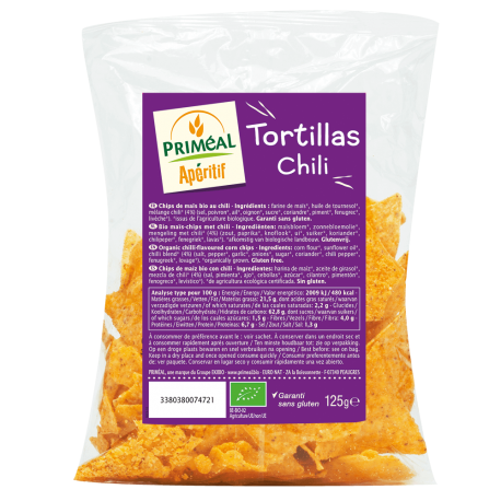 TORTILLAS CHILI 125G | PRIMEAL | Acheter sur EtiketBio.eu