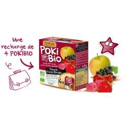 POKI POMME & FRUITS ROUGES 4X90G | DANIVAL | Acheter sur EtiketBio.eu