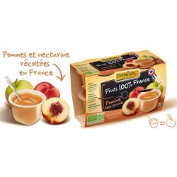 PUREE POMME ET NECTARINE FRANCE 4X100G | DANIVAL | Acheter sur Etik...