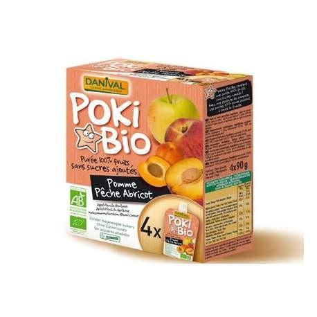Poki bio pomme peche abricot en gourde Danival dans votre magasin bio en ligne Etiketbio.eu Poki bio pomme peche abricot en gourde Danival dans votre magasin bio en ligne Etiketbio.eu