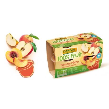 DESSERT DE FRUITS POMME PECHE 100% 4X100G | DANIVAL | Acheter sur E...