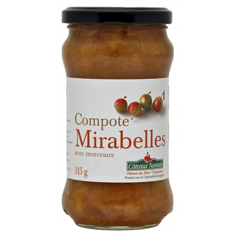 COMPOTE MIRABELLE 315 G COTEAUX NANTAIS chez Etik&Bio