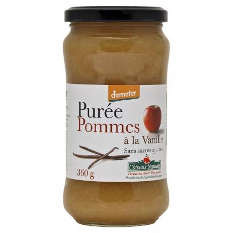 PUREE POMME VANILLE SANS SUCRE 360G PUREE POMME VANILLE SANS SUCRE 360G