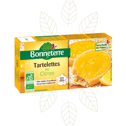 Tartelettes au citron 125g Bonneterre  dans votre magasin bio en ligne Etiketbio.eu
