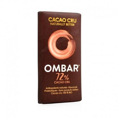 CHOCOLAT CRU VEGAN 72% CACAO 35g | OMBAR | Acheter sur EtiketBio.eu