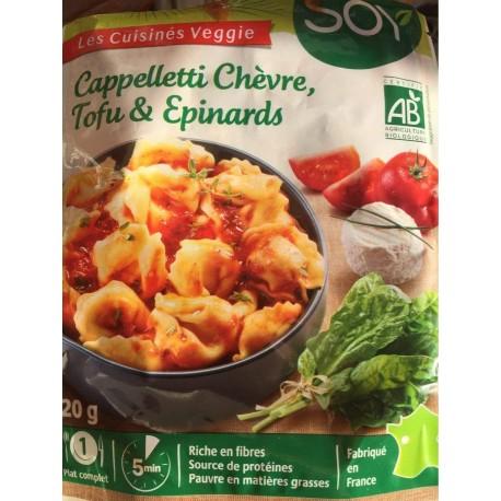 CAPPELLETTI EPINARDS TOFU CHEVRE 250G | SOY | Acheter sur EtiketBio.eu