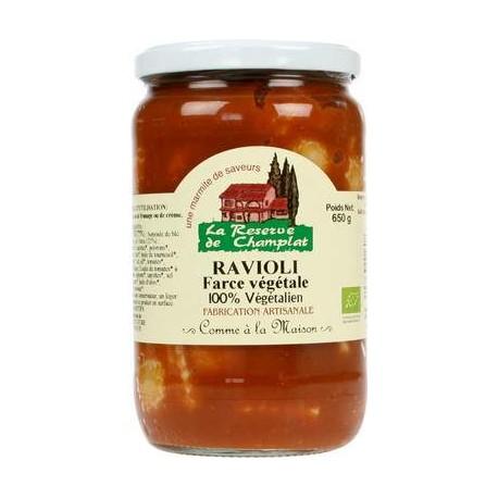 Ravioli recette vegetale 650g RESERVE DE CHAMPLAT  dans votre magasin bio en ligne Etiketbio.eu