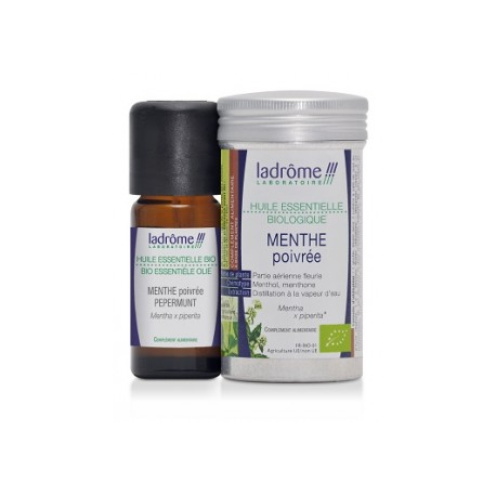He menthe poivree bio 10ml Ladrôme  dans votre magasin bio en ligne Etiketbio.eu