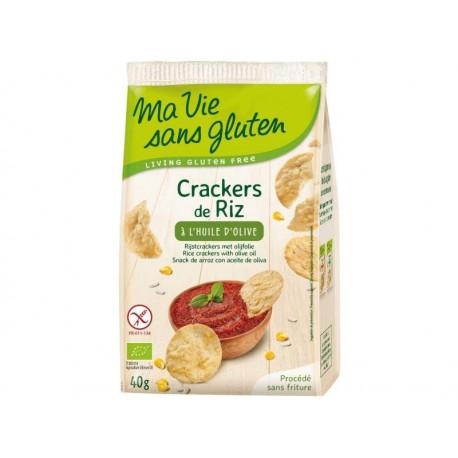 CRACKERS DE RIZ HUILE OLIVE 40G | MA VIE SANS GLUTEN | Acheter sur ...