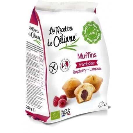 Moelleux coeur framboise x7 200g Les Recettes de Céliane  dans votre magasin bio en ligne Etiketbio.eu
