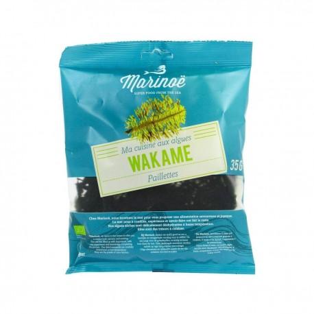Wakame paillettes 35g MARINOE dans votre magasin bio en ligne Etiketbio.eu Wakame paillettes 35g MARINOE dans votre magasin bio en ligne Etiketbio.eu