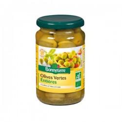 Olives vertes entieres 190g Bonneterre dans votre magasin bio en ligne Etiketbio.eu