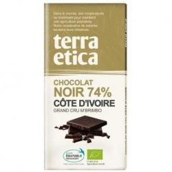 TABLETTE CHOCOLAT NOIR COTE IVOIRE 100G | TERRA ETICA | Acheter sur...