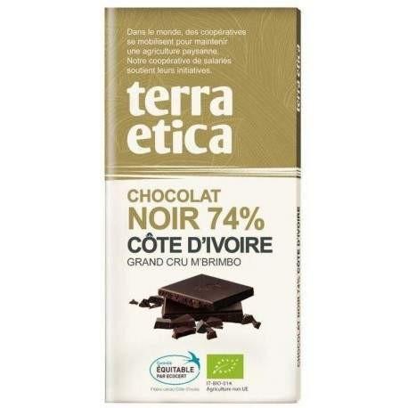 Tablette chocolat noir cote ivoire 100g Terra Etica  dans votre magasin bio en ligne Etiketbio.eu