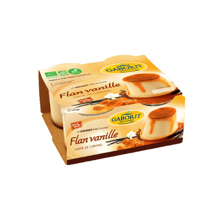 FLAN VANILLE CARAMEL 4X100G FLAN VANILLE CARAMEL 4X100G