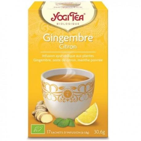 INFUSION GINGEMBRE CITRON (17 INFUSETTES) | YOGI TEA | Acheter sur ...