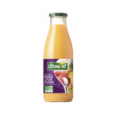COCKTAIL ANANAS LITCHI PASSION 75CL VITAMONT dans votre magasin bio en ligne Etiketbio.eu COCKTAIL ANANAS LITCHI PASSION 75CL VITAMONT dans votre magasin bio en ligne Etiketbio.eu