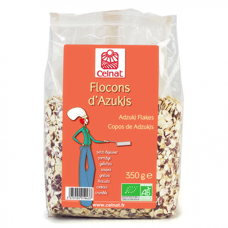 Flocons azukis 350g Celnat dans votre magasin bio en ligne Etiketbio.eu Flocons azukis 350g Celnat dans votre magasin bio en ligne Etiketbio.eu