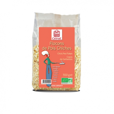 FLOCONS DE POIS CHICHE 350G | CELNAT | Acheter sur EtiketBio.eu