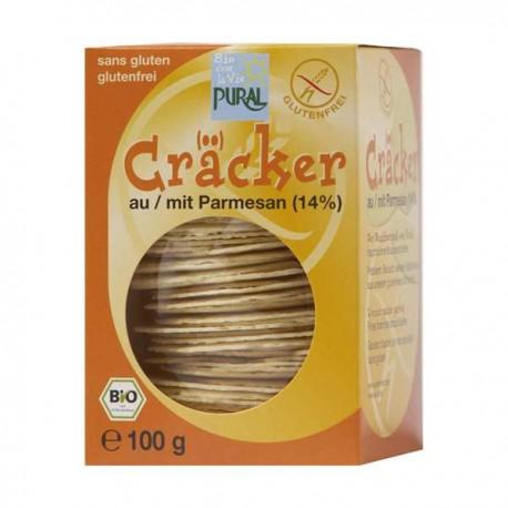 Cracker parmesan 100g Puraliment  dans votre magasin bio en ligne Etiketbio.eu