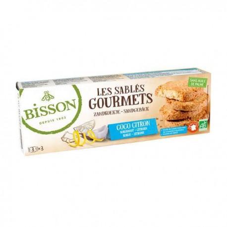 SABLES GOURMETS COCO CITRON 150G | BISSON | Acheter sur EtiketBio.eu