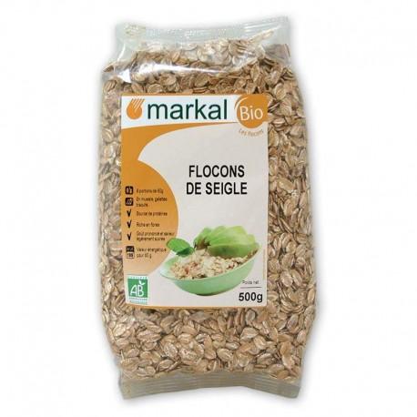 FLOCONS DE SEIGLE 500G | MARKAL | Acheter sur EtiketBio.eu