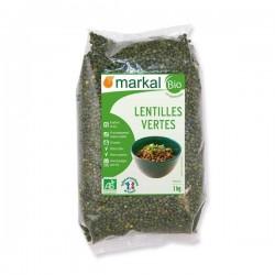 LENTILLES VERTES 1KG | MARKAL | Acheter sur EtiketBio.eu