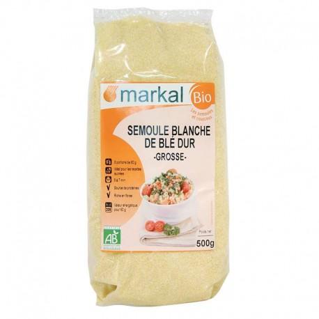 SEMOULE BLANCHE DE BLE DUR GROSSE 500G | MARKAL | Acheter sur Etike...