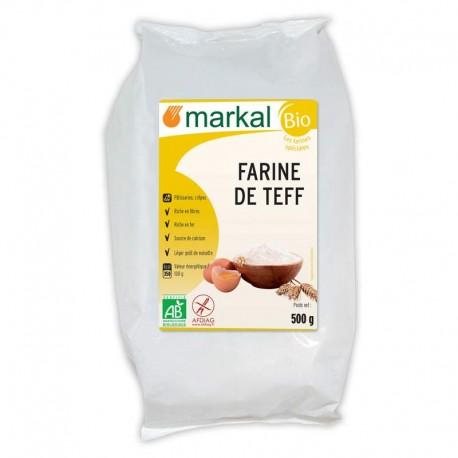 FARINE BLANCHE DE TEFF 500G | MARKAL | Acheter sur EtiketBio.eu