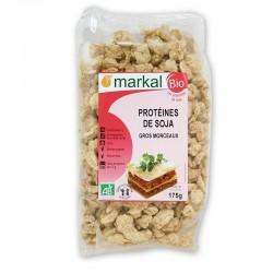 PROTEINE DE SOJA GROS MORCEAUX 175G MARKAL dans votre magasin bio en ligne Etiketbio.eu