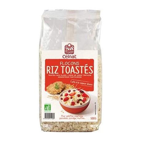 FLOCONS DE RIZ TOASTES 500G | CELNAT | Acheter sur EtiketBio.eu