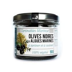 TAPENADE MARINE AUX OLIVES 90G MARINOE  dans votre magasin bio en ligne Etiketbio.eu