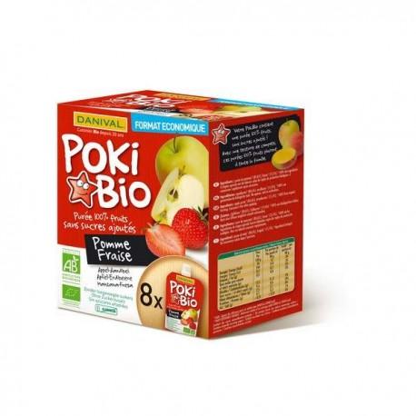 Poki pomme fraise 8x90g Danival  dans votre magasin bio en ligne Etiketbio.eu
