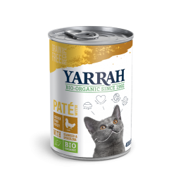 Terrine chat poulet 400 g Yarrah  dans votre magasin bio en ligne Etiketbio.eu