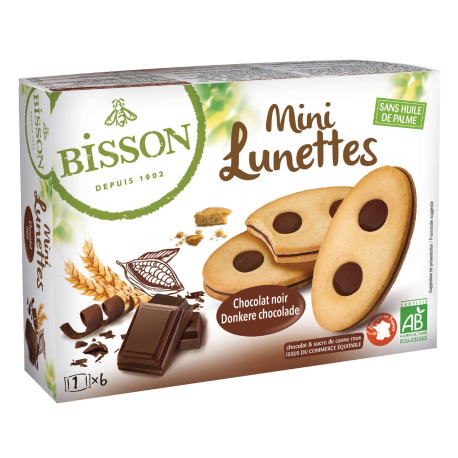 MINI LUNETTES CHOCOLAT 175G | BISSON | Acheter sur EtiketBio.eu
