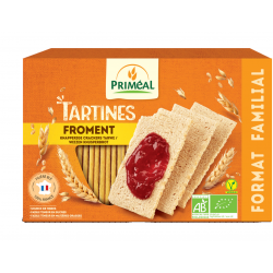 Tartines craquantes froment 250g Priméal  dans votre magasin bio en ligne Etiketbio.eu