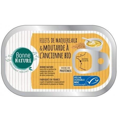 Maquereaux a la moutarde 113g Bonne Nature  dans votre magasin bio en ligne Etiketbio.eu Maquereaux a la moutarde 113g Bonne Nature  dans votre magasin bio en ligne Etiketbio.eu