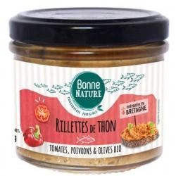RILLETTES THON TOMATES POIVRONS 90G BONNE NATURE  dans votre magasin bio en ligne Etiketbio.eu