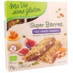 SUPER BARRE FIGUE AMANDE AMARANTE 75G Ma Vie Sans Gluten  dans votre magasin bio en ligne Etiketbio.eu