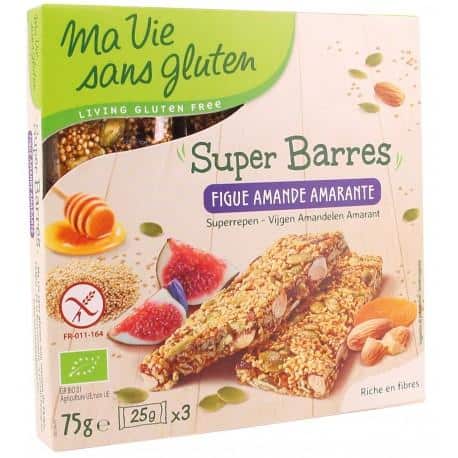 SUPER BARRE FIGUE AMANDE AMARANTE 75G Ma Vie Sans Gluten  dans votre magasin bio en ligne Etiketbio.eu