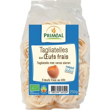 Tagliatelles aux oeufs frais 100% france 250g Priméal  dans votre magasin bio en ligne Etiketbio.eu