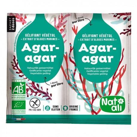 AGAR AGAR BIO EN POUDRE 2X4G NATALI dans votre magasin bio en ligne Etiketbio.eu AGAR AGAR BIO EN POUDRE 2X4G NATALI dans votre magasin bio en ligne Etiketbio.eu