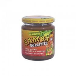 Pate a tartiner chocolat noisettes 45% samba 250gr Rapunzel  dans votre magasin bio en ligne Etiketbio.eu