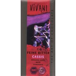 CHOCOLAT NOIR CASSIS 100G | VIVANI | Acheter sur EtiketBio.eu