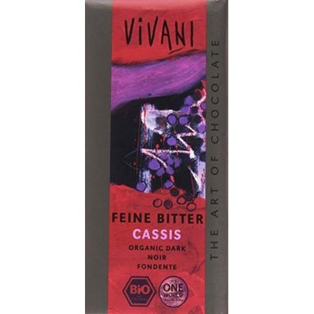 CHOCOLAT NOIR CASSIS 100G | VIVANI | Acheter sur EtiketBio.eu