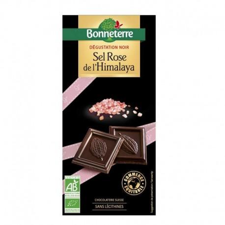 CHOCOLAT NOIR SEL HIMALAYA 80G | BONNETERRE | Acheter sur EtiketBio.eu