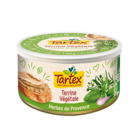 Tartex vegetal herbes provence 125g Tartex  dans votre magasin bio en ligne Etiketbio.eu