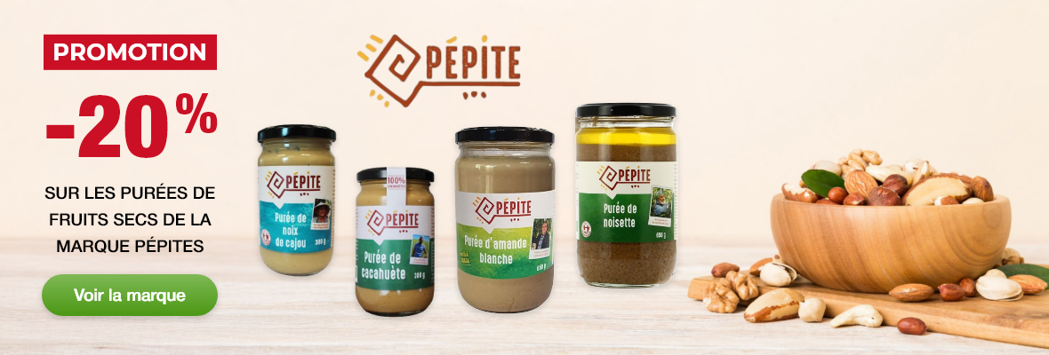 Promotion -20% la marque Pépite